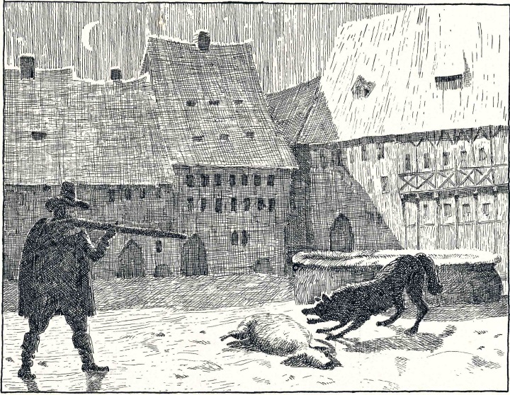 Datei:Historisches Bilderbuch 15 Bürger Rohrmann erschießt Wolf Nordhausen.jpg