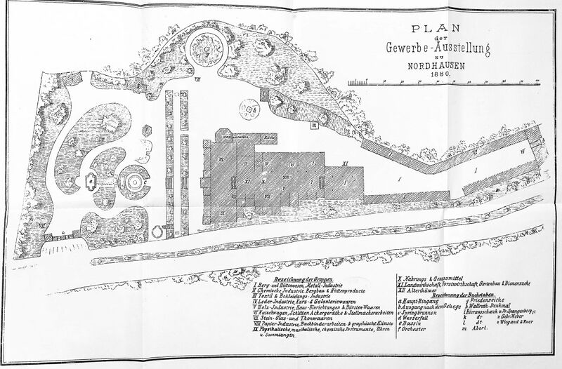 Datei:Plan der Gewerbe-Ausstellung Nordhausen 1880.jpg