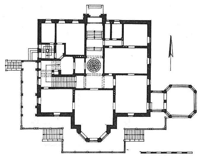 Datei:Villa Kneiff, Grundriss des Erdgeschosses.jpg