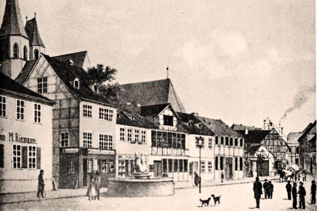 Datei:Pferdemarkt Nordhausen 1848.jpg