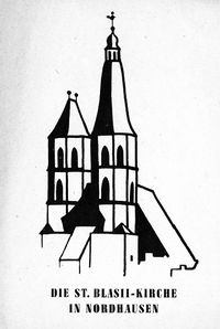 Zur Einweihung der St. Blasii-Kirche in Nordhausen am 31. Oktober 1949 (Cover)