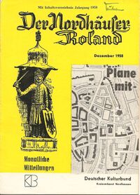 Der Nordhäuser Roland (Dezember 1958) (Cover)