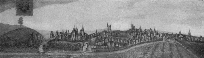 Datei:Gesamtansicht der Stadt Nordhausen aus dem 17. Jahrhundert.jpg