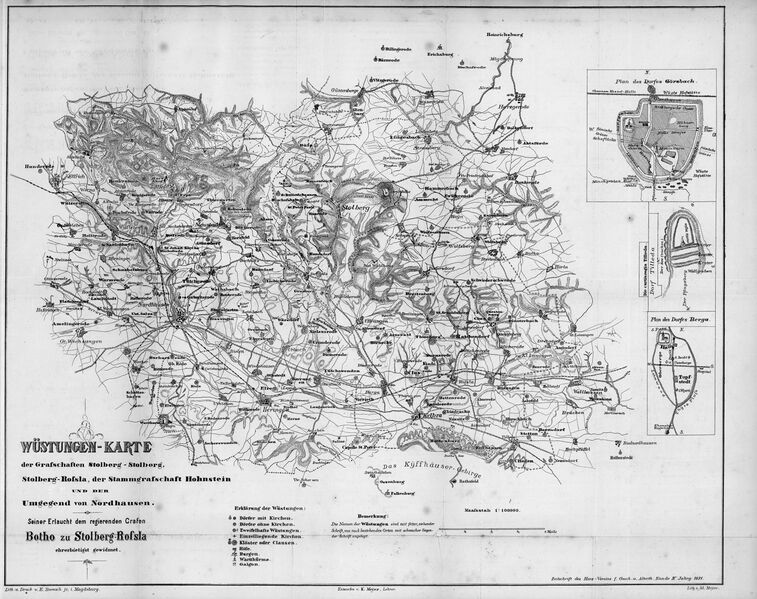 Datei:Wüstungen-Karte der Grafschaften Stolberg, Hohnstein und Umgegend Nordhausen.jpg