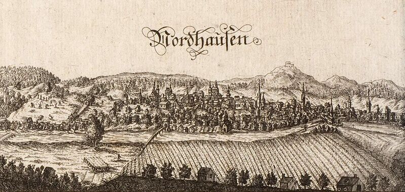Datei:Stadtansicht Nordhausen 1700 1.jpg