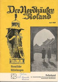 Der Nordhäuser Roland (Juli 1957) (Cover)