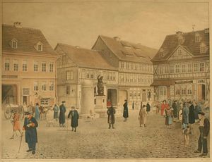 Der Kornmarkt zu Nordhausen Neptunbrunnen.jpg