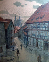 Blick in die Blasiistraße zum Dom (Hans Richard von Volkmann, 1908)