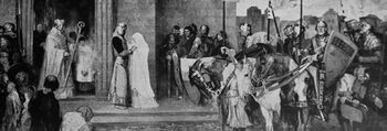 „Kaiser Otto nimmt Abschied von seiner Mutter Mathilde“ (Original) im Stadtverordneten-Sitzungssaal