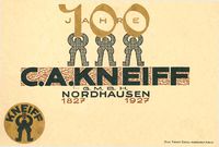 100 Jahre C. A. Kneiff G.M.B.H., Nordhausen (Cover)