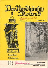 Der Nordhäuser Roland (Februar 1957) (Cover)