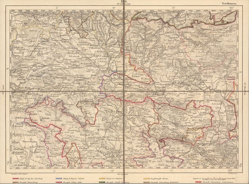 Datei:Karte Nordthueringen Nordhausen 1830.jpg