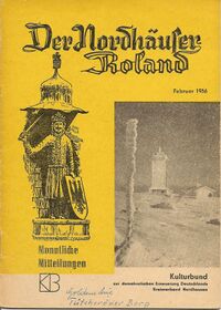 Der Nordhäuser Roland (Februar 1956) (Cover)